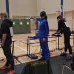 Kristina Kiisk tulejoonel õhupüstoli harjutuses